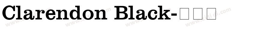 Clarendon Black字体转换